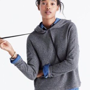 Madewell Cropped Hoodie Sweatshirt M